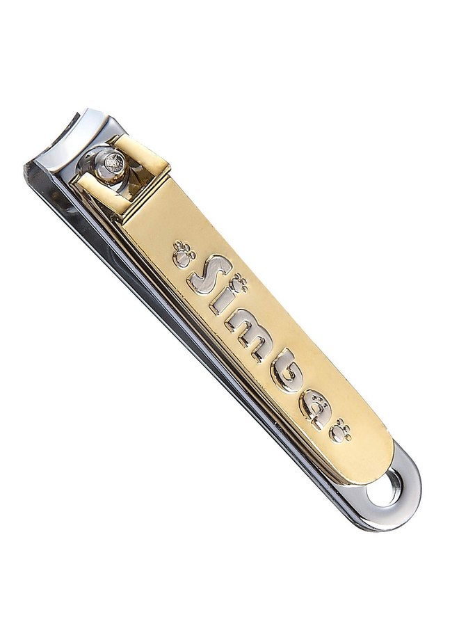 Simba Gold-Plated Carbon Steel Baby Nail Clipper with Built-in Nail File - Image 2