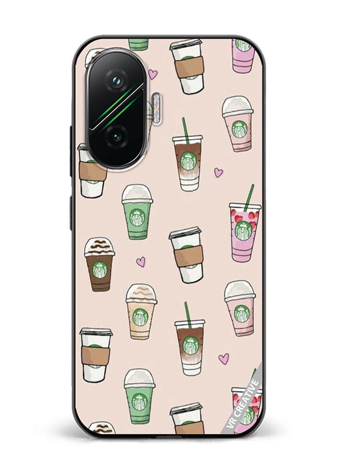 Protective Case Cover For Xiaomi Poco F7 Starbucks 2 Design Multicolour