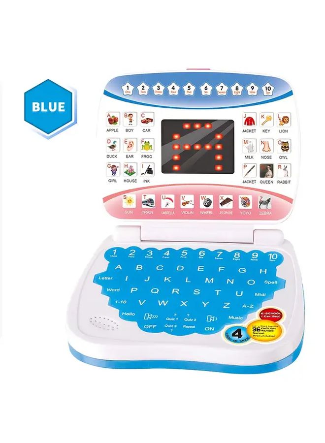 Yatide Mini Portable Kids Educational Laptop Blue Learning Games Music Player E Book Library Electronic Learning Device For Boys Girls Ages 3 Plus - Image 1