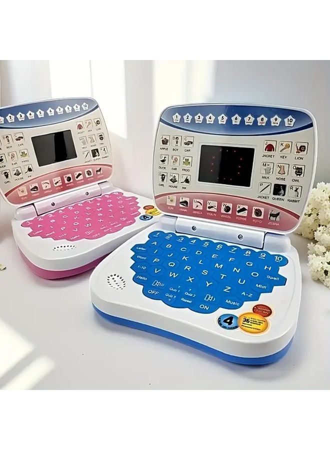 Yatide Mini Portable Kids Educational Laptop Blue Learning Games Music Player E Book Library Electronic Learning Device For Boys Girls Ages 3 Plus - Image 4