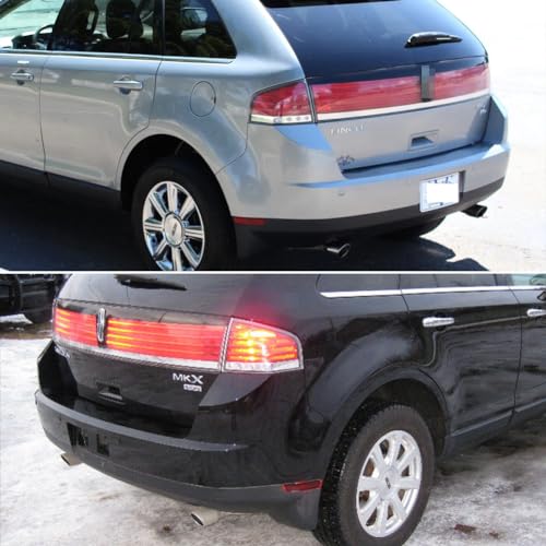 Tonsya Compatible with 2007 2008 2019 2010 Lincoln MKX Bumper Rear & Front Side Marker Amber/Red housings 4ps - Image 5