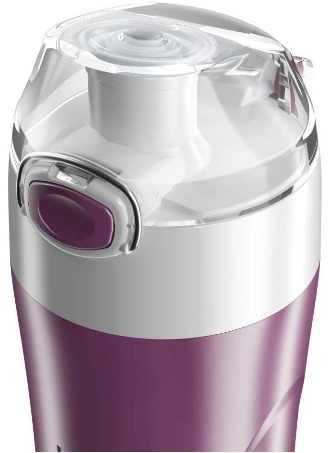 TANK Set of 2 plastic water bottles, purple/blue, 650ml  - Image 2
