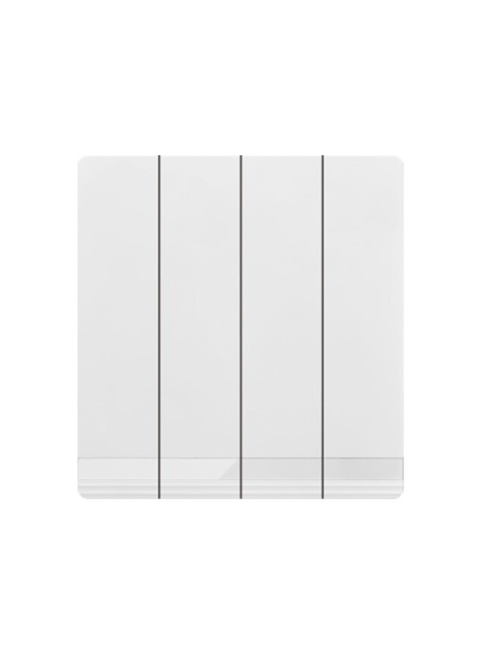Vmax V5 Series 4 Gang 2 Way Wall Switch 3X3 Inches White Ivory - Image 2