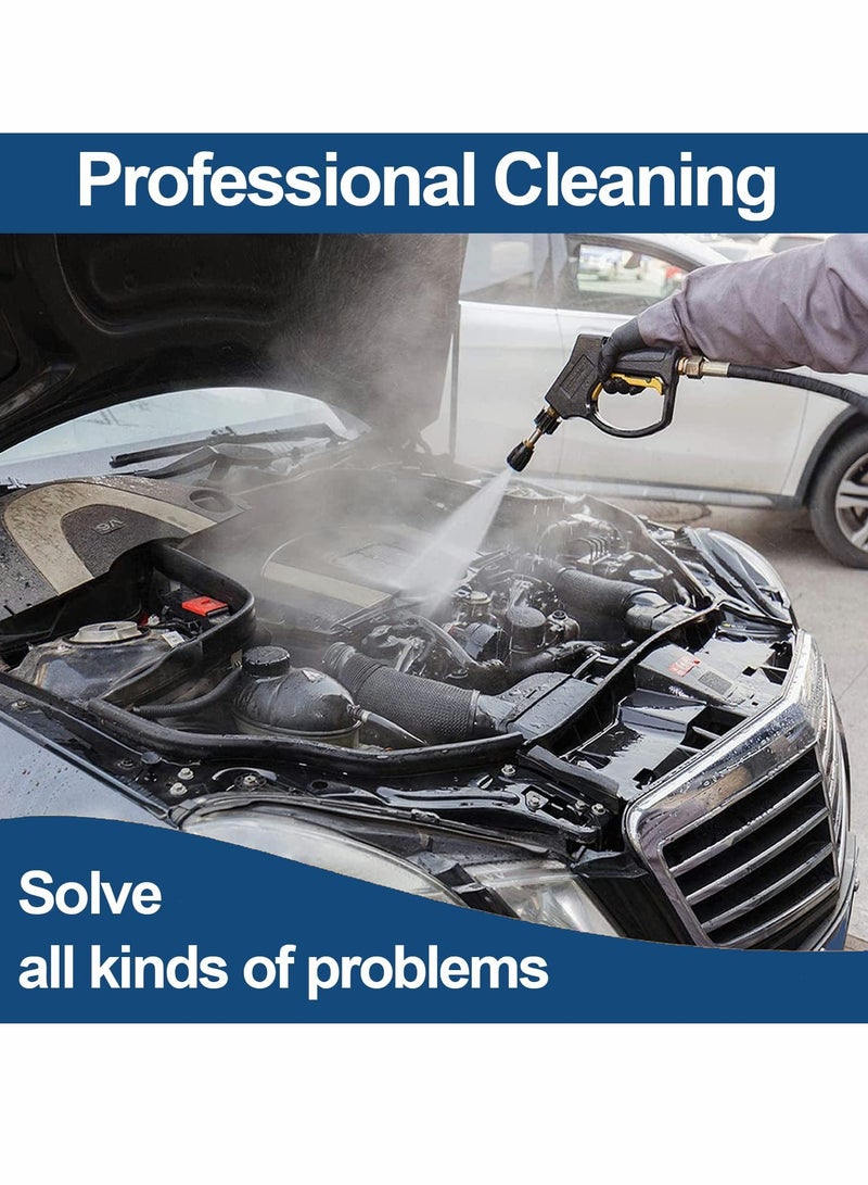 كاست ويف مجموعة فوهات نفث المجاري، فوهة نفث ذات زر دوار، مجموعة استبدال فوهة نفث ثابتة من الفولاذ المقاوم للصدأ مع طراز مختلف لملحقات غسالة الضغط 1/4 بوصة حتى 5000 رطل لكل بوصة مربعة - Image 4