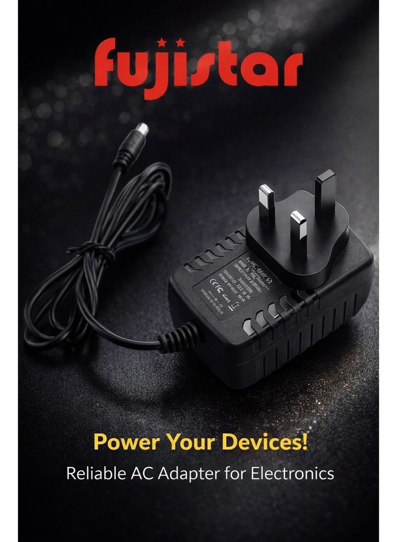 fujistar Universal Power Adapter 12V 2A – Input 110~220V, Compatible with Electronics, CCTV Cameras, LED Lights, Routers, Monitors, and More - Image 3