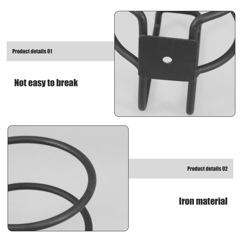 Metal Side Mount Cup Holder For Car Truck Boat Black Iron Water Bottle Mug Beverage Vehicle Door Use - Image 4