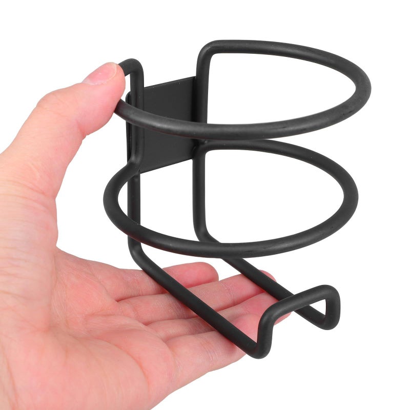 Metal Side Mount Cup Holder For Car Truck Boat Black Iron Water Bottle Mug Beverage Vehicle Door Use - Image 5