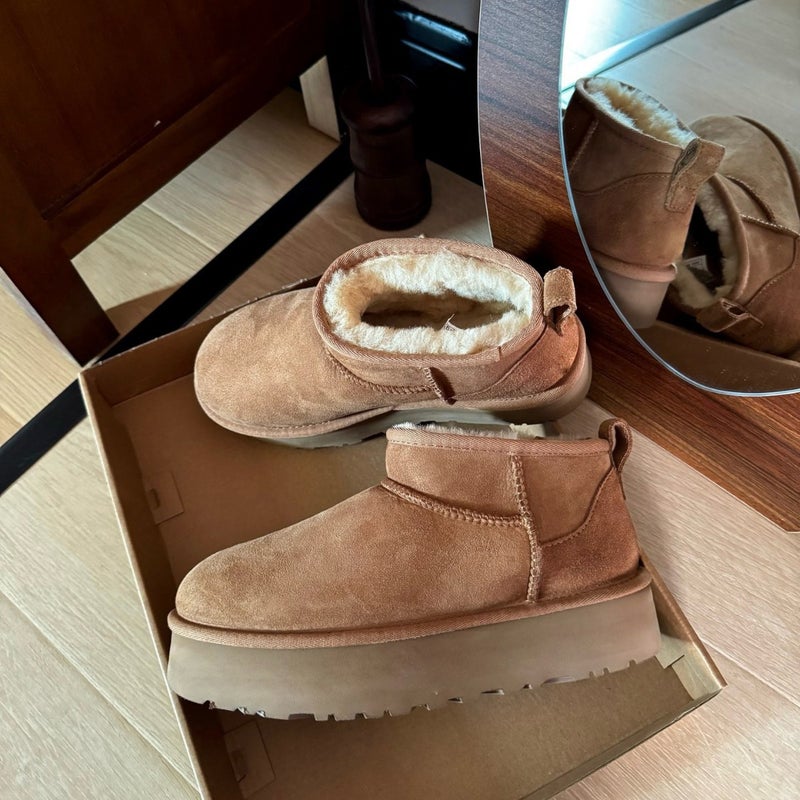 Henan Sangpo Village Sheepskin Integrated Snow Boots For Women Winter Model Men'S Short Boots With Fleece Lining And Thickened Winter Version - Image 2