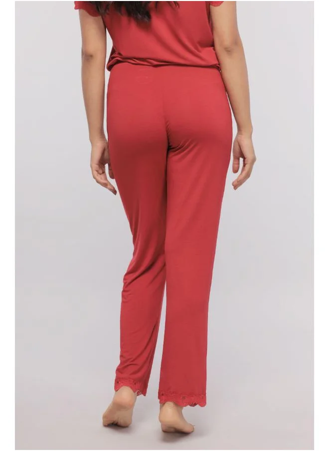 NeceSera Romantic Red Lace Pajamas