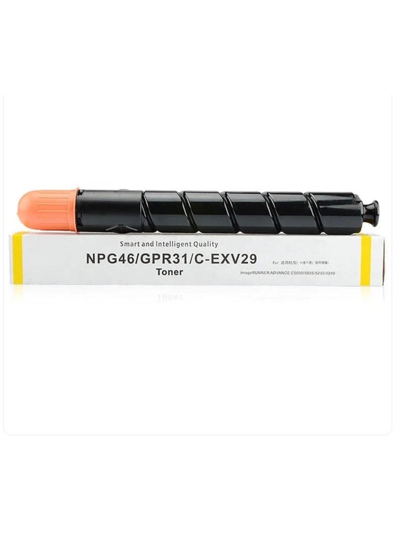 C-EXV 29-Yellow Toner Cartridge, Compatible with Canon IR ADV C5030i, C5035i, C5235i, C5240i, 27,000 Pages, Enhanced Print Quality and Reliability, Yellow
