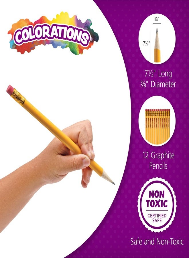 Colorations No.2 Woodcased Graphite Pencils, Set of 144, Ages 3+, PreK+ - Image 2