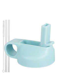 Straw Lid Suitable For Hydro Flask,Straw Cap Wide-Mouth Water Bottle 18 32 40 Ounces (About 1.18 Liters) Wide Mouth, Top Replacement (With 2 Straws And 1 Brush)