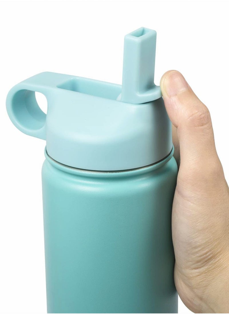 Y&D - Straw Lid Suitable For Hydro Flask,Straw Cap Wide-Mouth Water Bottle 18 32 40 Ounces (About 1.18 Liters) Wide Mouth, Top Replacement (With 2 Straws And 1 Brush) - Image 1