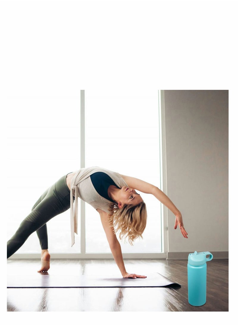 Y&D - Straw Lid Suitable For Hydro Flask,Straw Cap Wide-Mouth Water Bottle 18 32 40 Ounces (About 1.18 Liters) Wide Mouth, Top Replacement (With 2 Straws And 1 Brush) - Image 1