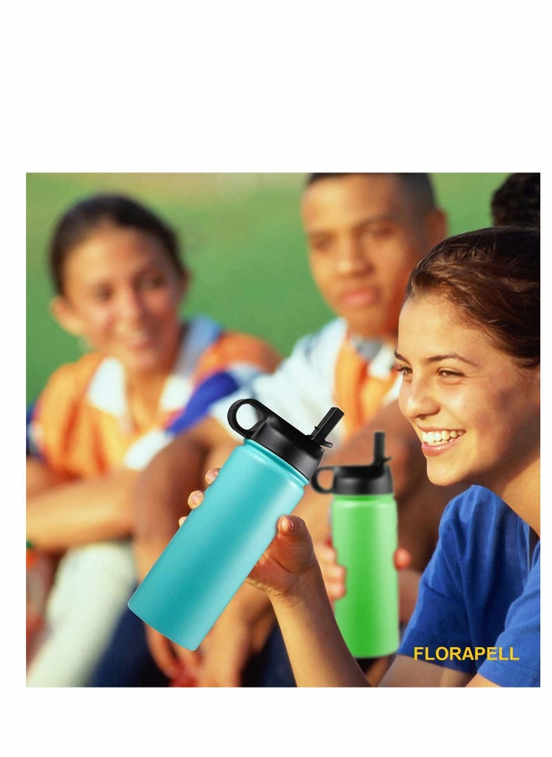 Y&D - Straw Lid Suitable For Hydro Flask,Straw Cap Wide-Mouth Water Bottle 18 32 40 Ounces (About 1.18 Liters) Wide Mouth, Top Replacement (With 2 Straws And 1 Brush) - Image 1