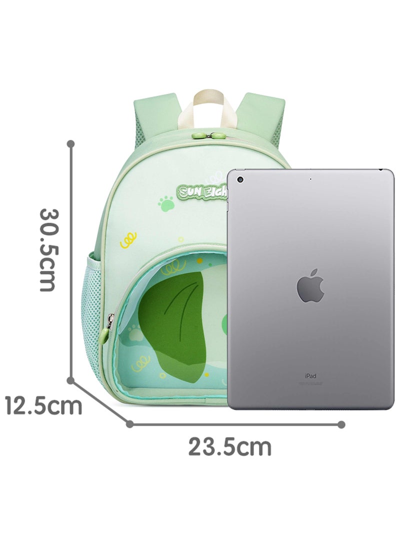 SUN EIGHT Premium Kids Backpack Water Resistant Light Weight Multifunctional Preschool Toddler Bag for Girls and Boys, SE22179, Green - Image 5