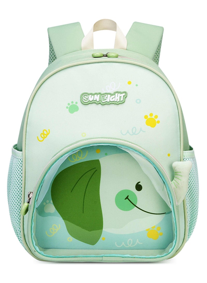 SUN EIGHT Premium Kids Backpack Water Resistant Light Weight Multifunctional Preschool Toddler Bag for Girls and Boys, SE22179, Green - Image 3