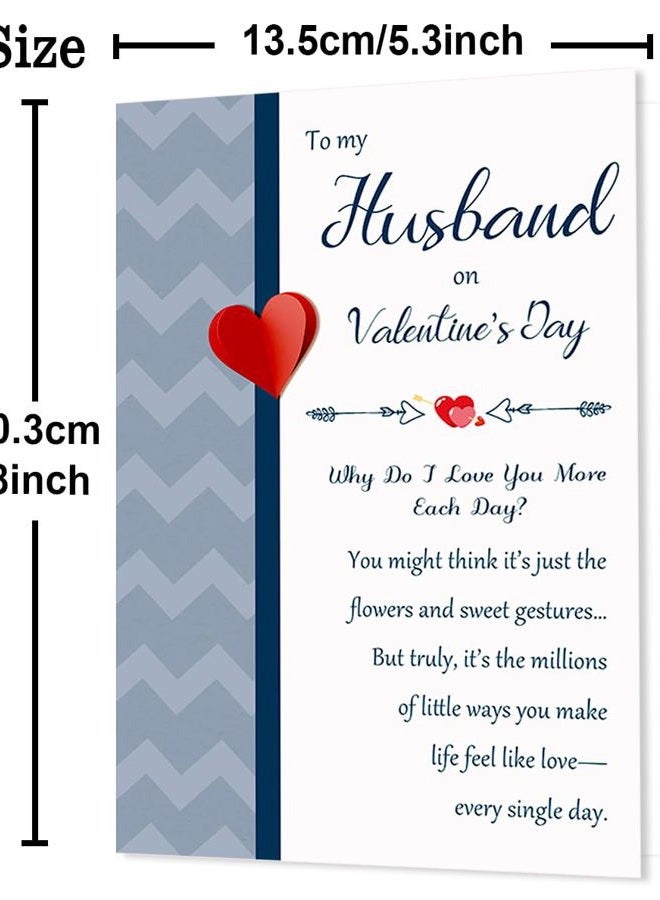 Beixian Husband Valentines Day Card, Romantic Valentines Day Cards Gifts for Husband from Wife, Funny Valentine's Day Gifts for Him - Image 3