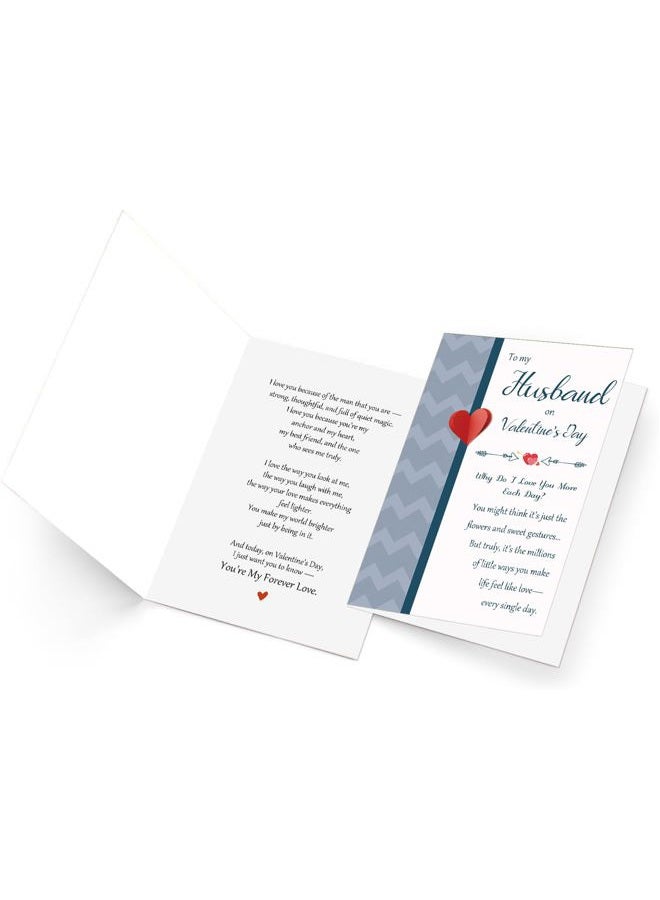 Beixian Husband Valentines Day Card, Romantic Valentines Day Cards Gifts for Husband from Wife, Funny Valentine's Day Gifts for Him - Image 4
