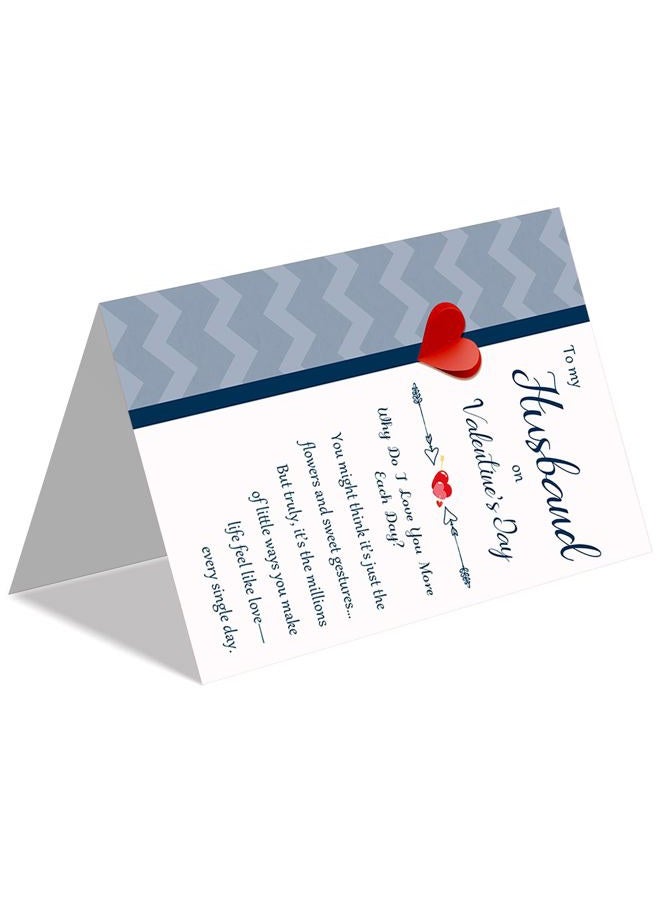 Beixian Husband Valentines Day Card, Romantic Valentines Day Cards Gifts for Husband from Wife, Funny Valentine's Day Gifts for Him - Image 5