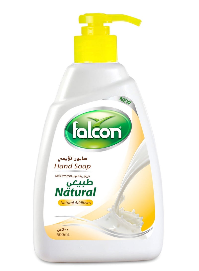 Falcon Hand Soap Natural Milk Protein 500 ML - Image 1