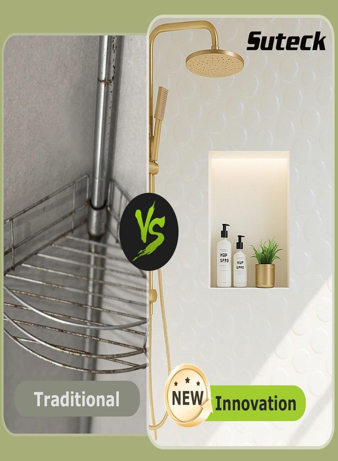 Suteck Shower Niche Ready for Tile 16" x 20", Single Shelf Niches for Shower Bathroom Storage, Wall Recessed Shelf - Image 3