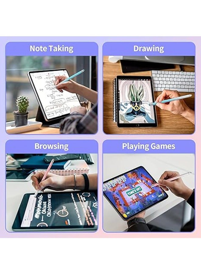 Generic 4-Piece Universal Touchscreen Stylus for All Tablets, 2-in-1 High Precision Sensitivity Capacitive Stylus Multi-color - Image 4