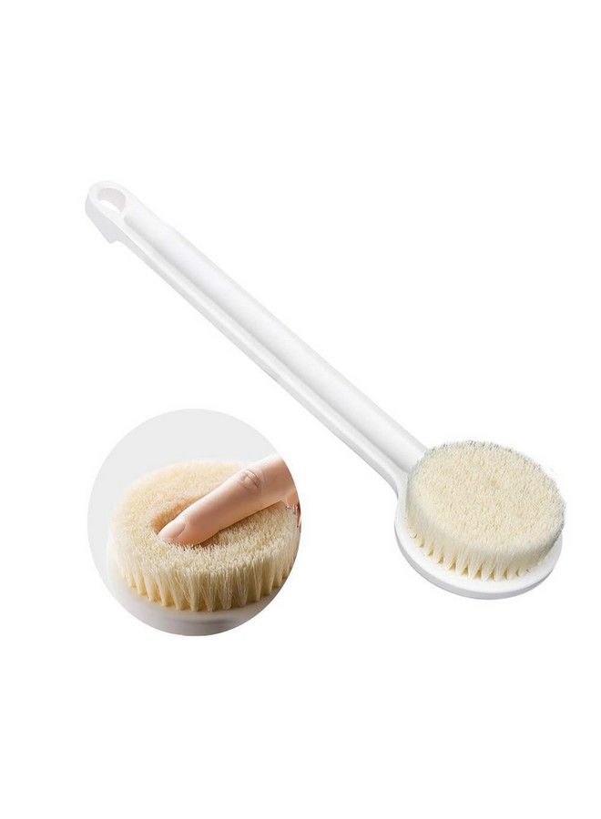 MosQuick Bath Body Brush With Soft Comfortable Bristles Long Handle Gentle Exfoliation Improve Skin'S Health And Beauty Wet Or Dry Brushing Back Scrubber For Shower (White) - Image 4