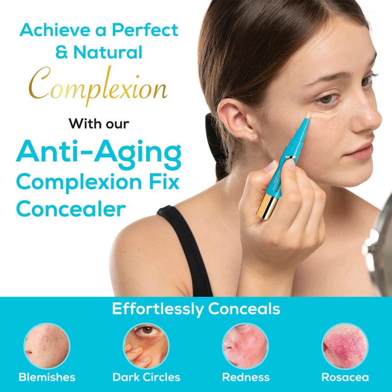 Veil Cosmetics - Complexion Fix Concealer - Liquid Concealer for Under Eye + Dark Circles - Highlight, Contour, Correct - Anti-Aging - Vegan Makeup Pen - Hydrating Lightweight (2N Light Neutral) - Image 2
