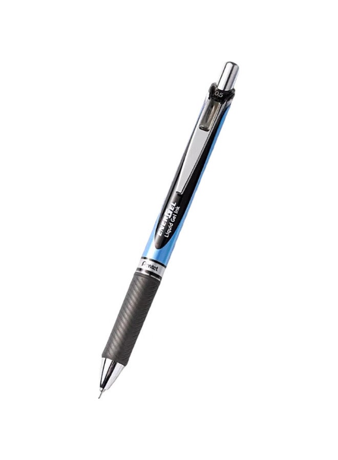 Pentel 0.5Mm Retractable Quick-Drying Gel Pen, Student Exam Signing Pen, Water-Based Pen Bln75 Combo Set, Black Lrn5 Refill, 5-Pack - Image 2