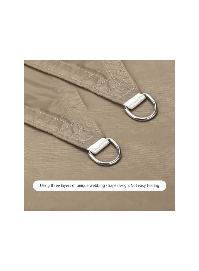 The Bros Sun Shade Sails, 3 * 4m (10 * 13ft) Rectangle Square Sun Shade Sail, Canopy Waterproof & 98% UV Resistant For Patio, Garden, Outdoor, Restaurant, Backyard, Carport - Image 2