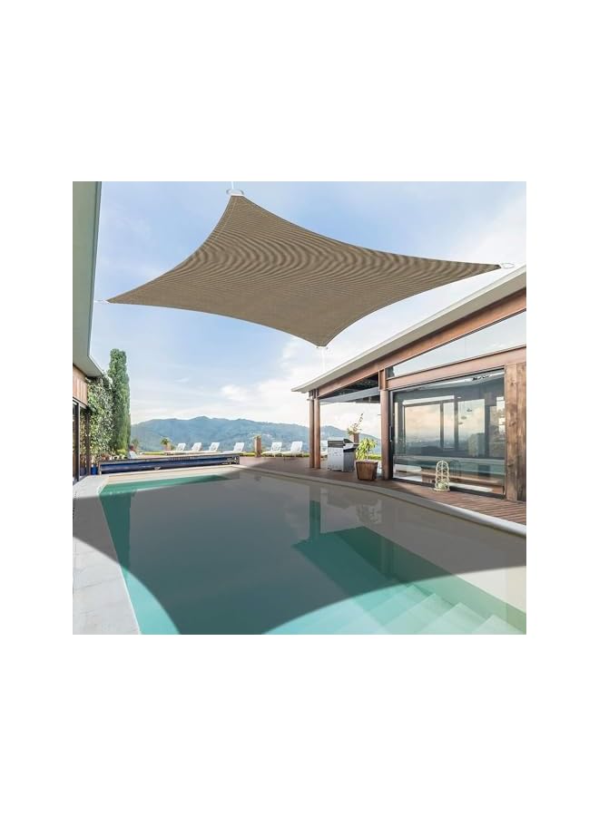 The Bros Sun Shade Sails, 3 * 4m (10 * 13ft) Rectangle Square Sun Shade Sail, Canopy Waterproof & 98% UV Resistant For Patio, Garden, Outdoor, Restaurant, Backyard, Carport - Image 5