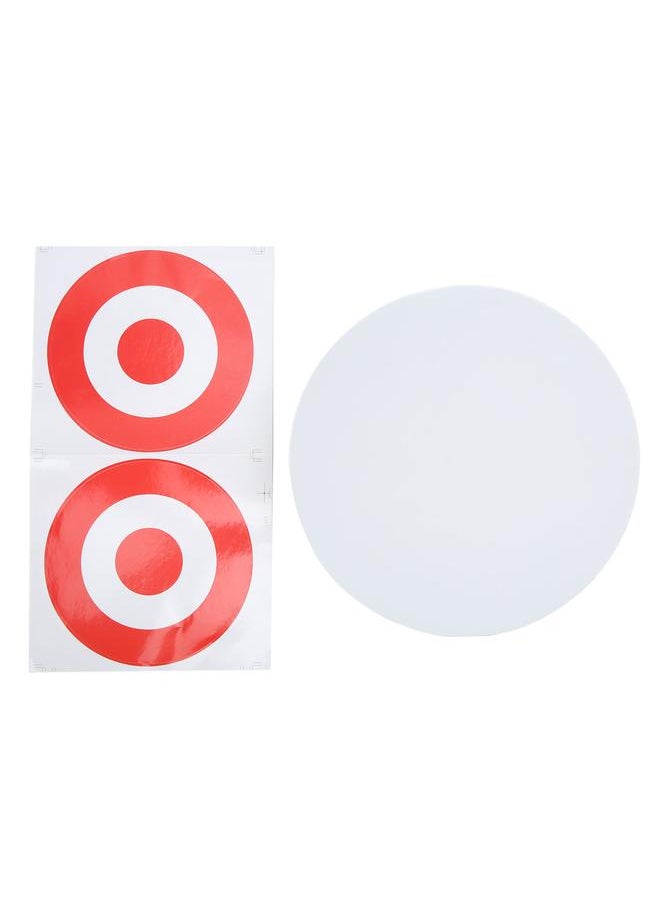 Thoraya - EVA Foam Round Moving Archery Target Bow Arrows Shooting Practice Board for Indoor and Outdoor White - Image 1