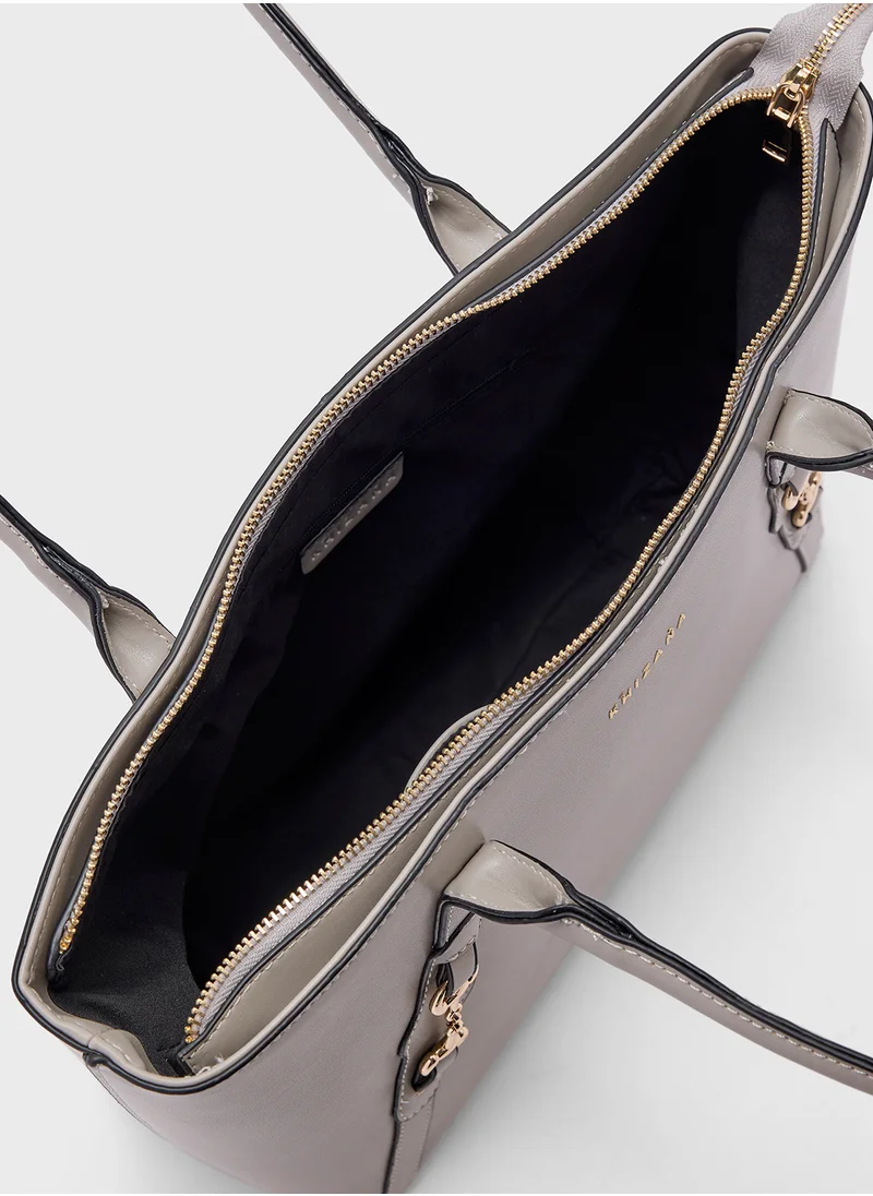 Khizana Horsebit Detail Tote Bag