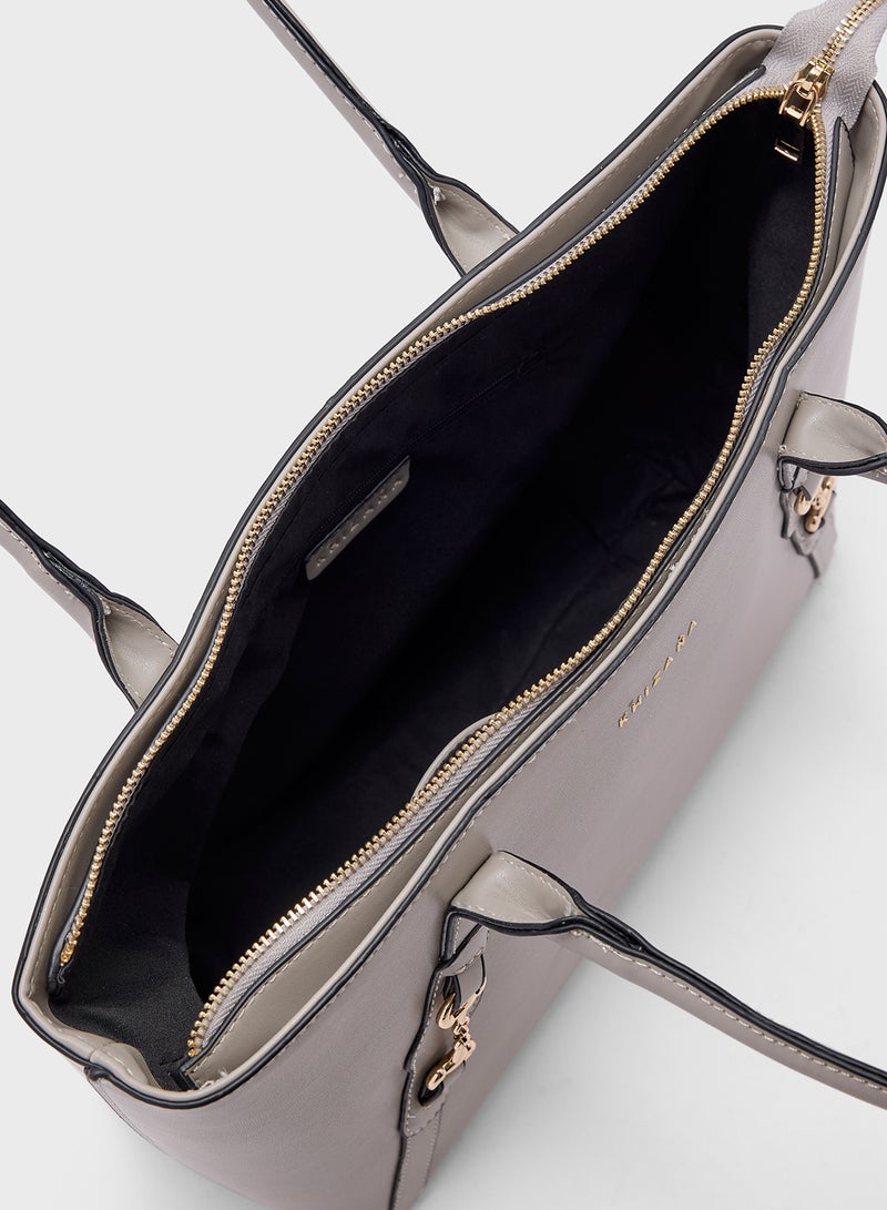 Horsebit Detail Tote Bag