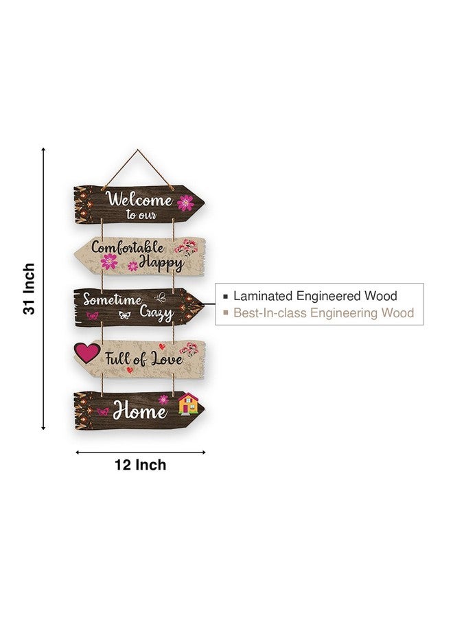 Xtore Decorative Wall Art MDF Wooden Wall Hanger for Living Room | Bedroom | Office | Kitchen | Home Decor - (XT117) - Image 4