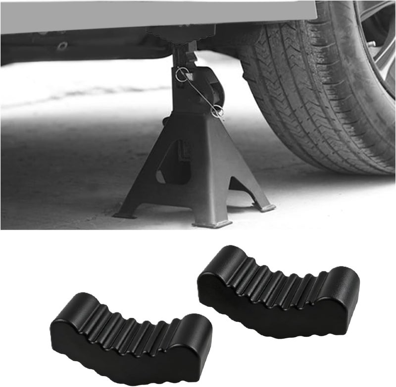 Figpade 2PCS Jack Stand Pads,Anti-Slip Rubber Floor Jack Pad Fit 2-3 Tons Heavy-Duty Jacks Stands,Professional Floor Jacks Rubber Pads Provides Cushion & Protection Car Accessories - Image 1