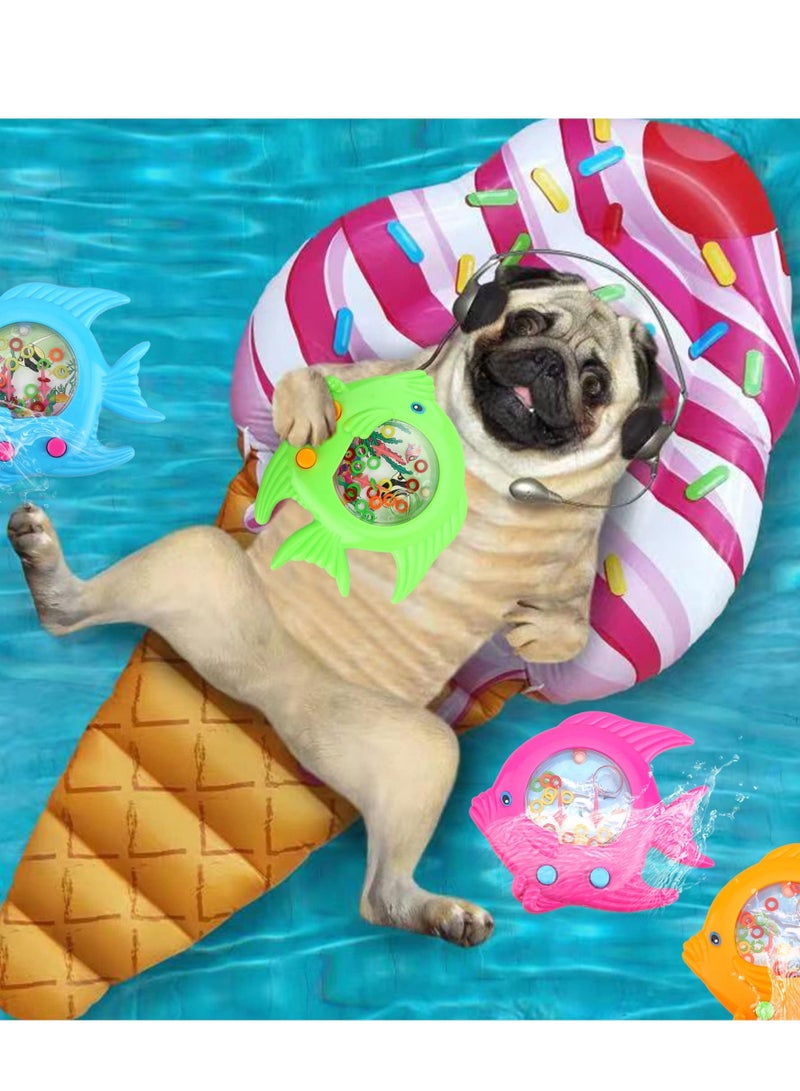 Excefore 16 Pieces Fish Ring Toss Games, Handheld Water Fish Colorful Arcade Retro Pocket Toys for Kids, Retro Game, Party, Favors Game,Prizes, Gift Travel, Pastime - Image 3