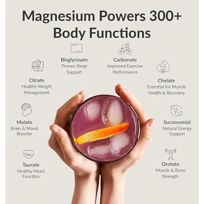 BIOptimizers Magnesium Breakthrough Drink - 8 Forms of Magnesium, Electrolytes, Sleep Health, Stress, Muscle Recovery, Heart Support | Glycinate, Citrate, Malate - Fruit Punch - Image 3