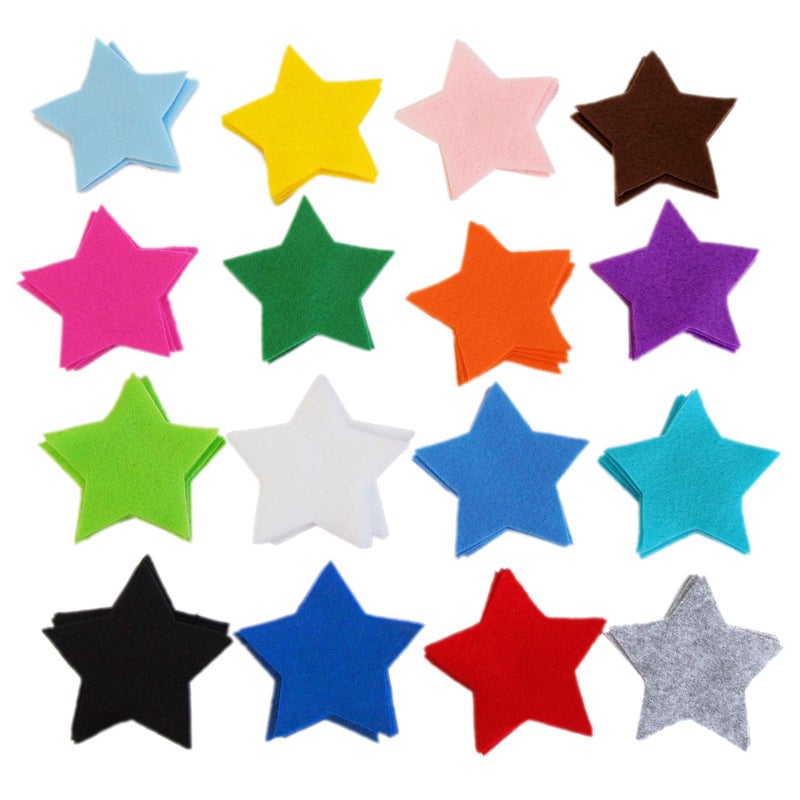 Playfully Ever After 3 Inch 45pc Felt Stars Misc Color Mix