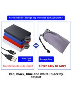 Generic Notebook Box 2.5 "usb2.0 Mobile External SSD Solid State Mechanical Shell Haoge-Capacity:Light Gray Usb2.0 With Storage Bag  - Image 1