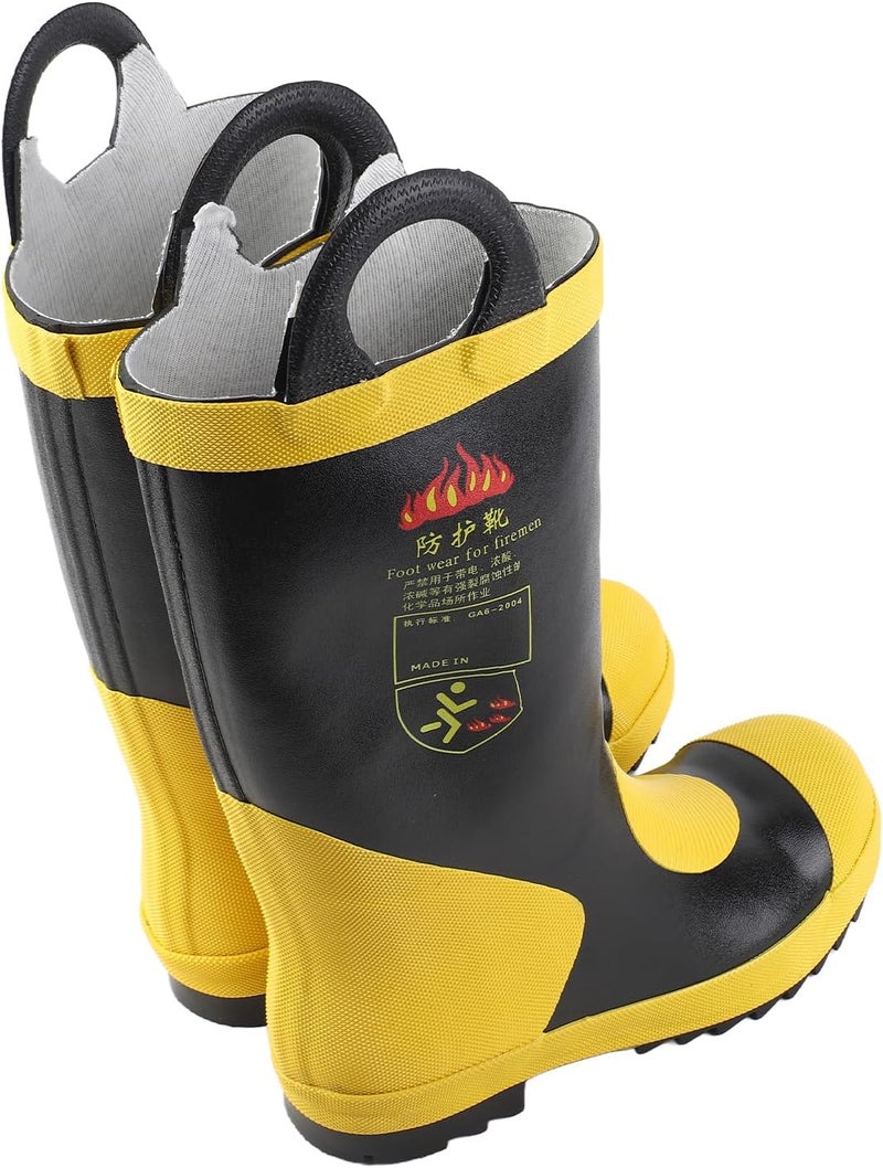 Mystical/Fantasy Retardant Heat Proof Insulation Rubber Fire Protective Boots for Emergency Rescue, 1 Pair Boots, Material: Rubber, Non Slip Fire, Protection, Strong Practicability (43 Size) - Image 2