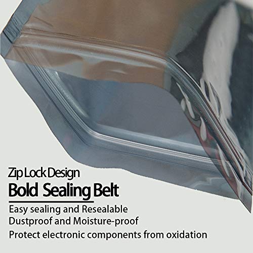 Daarcin Antistatic Bags - 100pcs 3.2x4.7in/8x12cm ESD Bags with Labels for Hard Drive HDD ESD Shielding - Image 3
