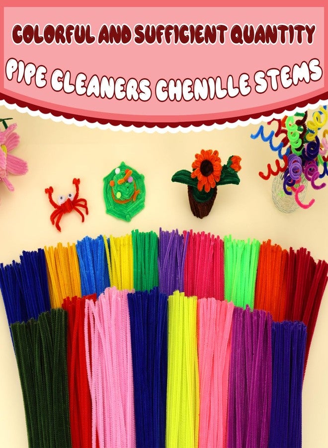 Hssugi Pipe Cleaners, 100PCS Pipe Cleaners Craft Supplies, Wine Red Pipe Cleaners Bulk Fuzzy Sticks for DIY Art and Craft Projects Home Christmas Decoration - Image 4