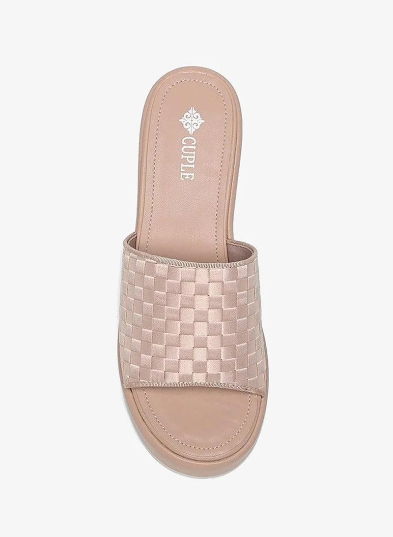 Cuple Nude Comfort Wedge Sandals for Women | Best Price UAE