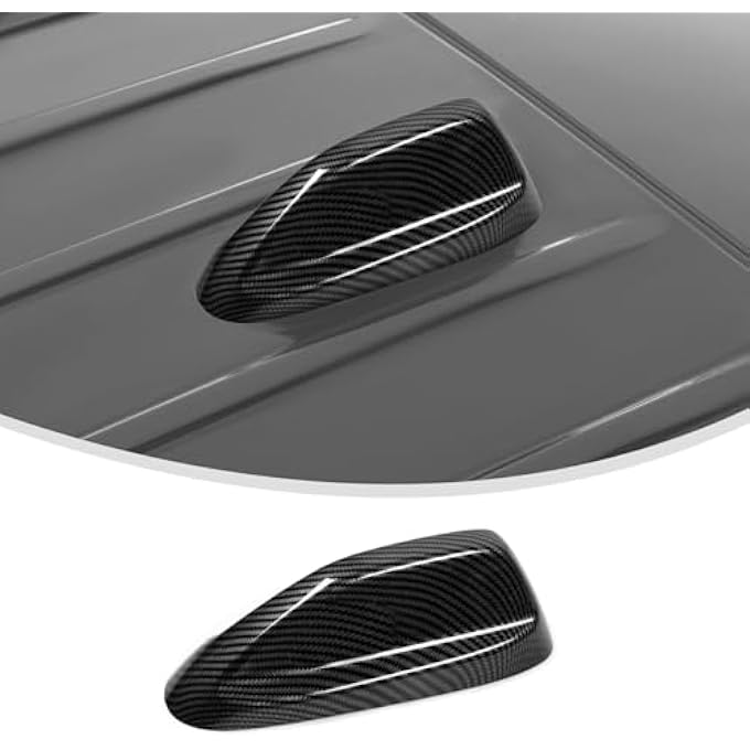 rayihni Antenna Base Cover Compatible with 2021-2024 Jeep Grand Cherokee L & 2022-2024 Jeep Grand Cherokee, Roof Antenna Trim for Jeep Grand Cherokee Accessories(Black Carbon Fiber) - Image 2