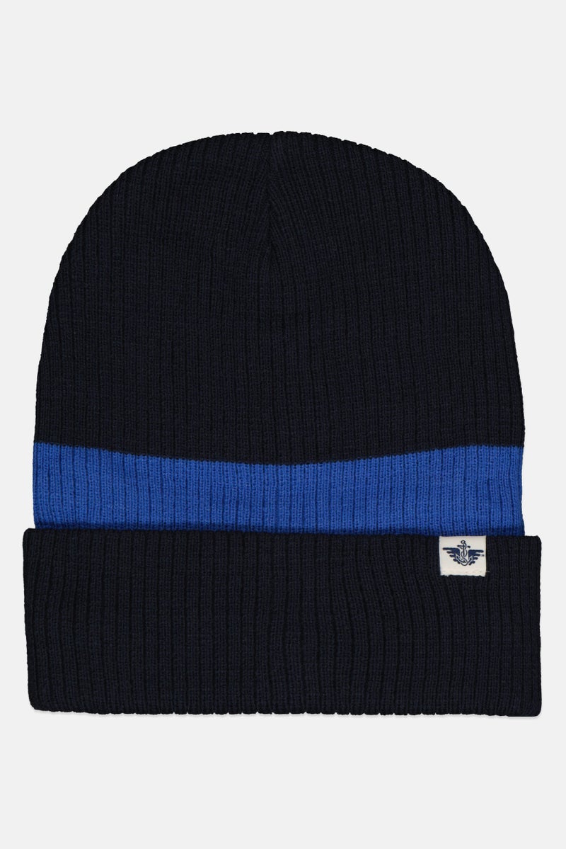 DOCKERS Men Brand Logo Beanie, Black  - Image 1