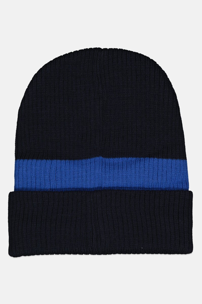 DOCKERS Men Brand Logo Beanie, Black  - Image 2