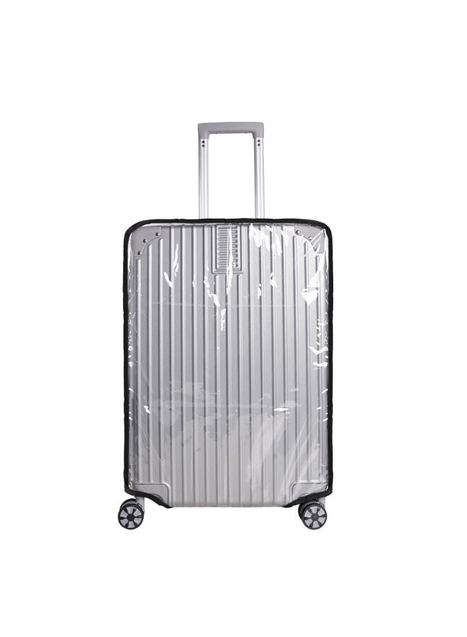 3-Pack Transparent PVC Suitcase Protector Cover Set for 20/24/28-inch Luggage, Scratch-Resistant & Waterproof, Easy Install Travel Protector - Image 3