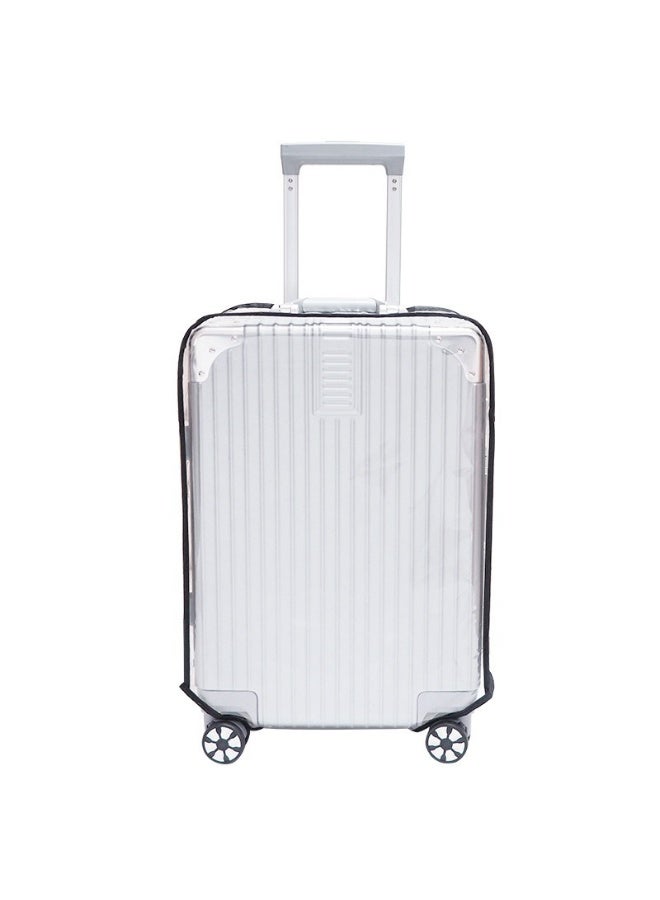 3-Pack Transparent PVC Suitcase Protector Cover Set for 20/24/28-inch Luggage, Scratch-Resistant & Waterproof, Easy Install Travel Protector - Image 4